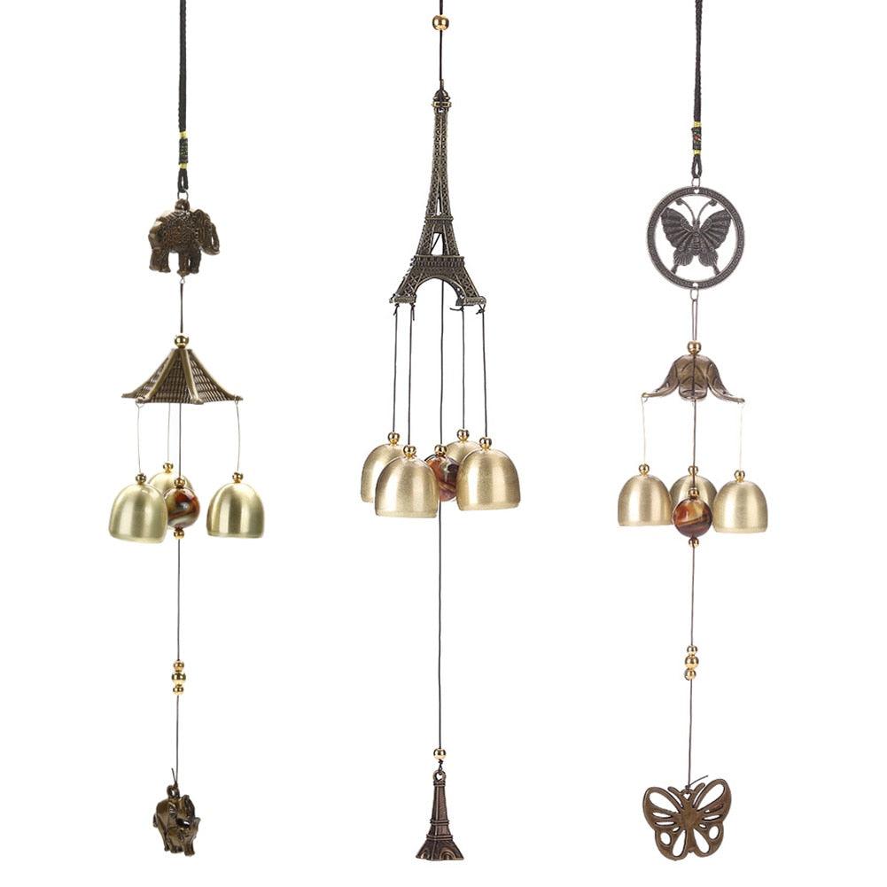Copper Wind Chimes – 3 Bells Outdoor Garden Decor